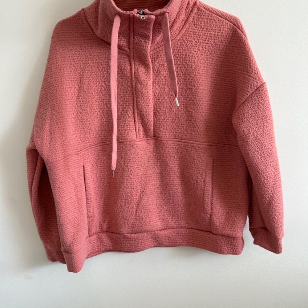 Half Zip Pink Pullover - image 1
